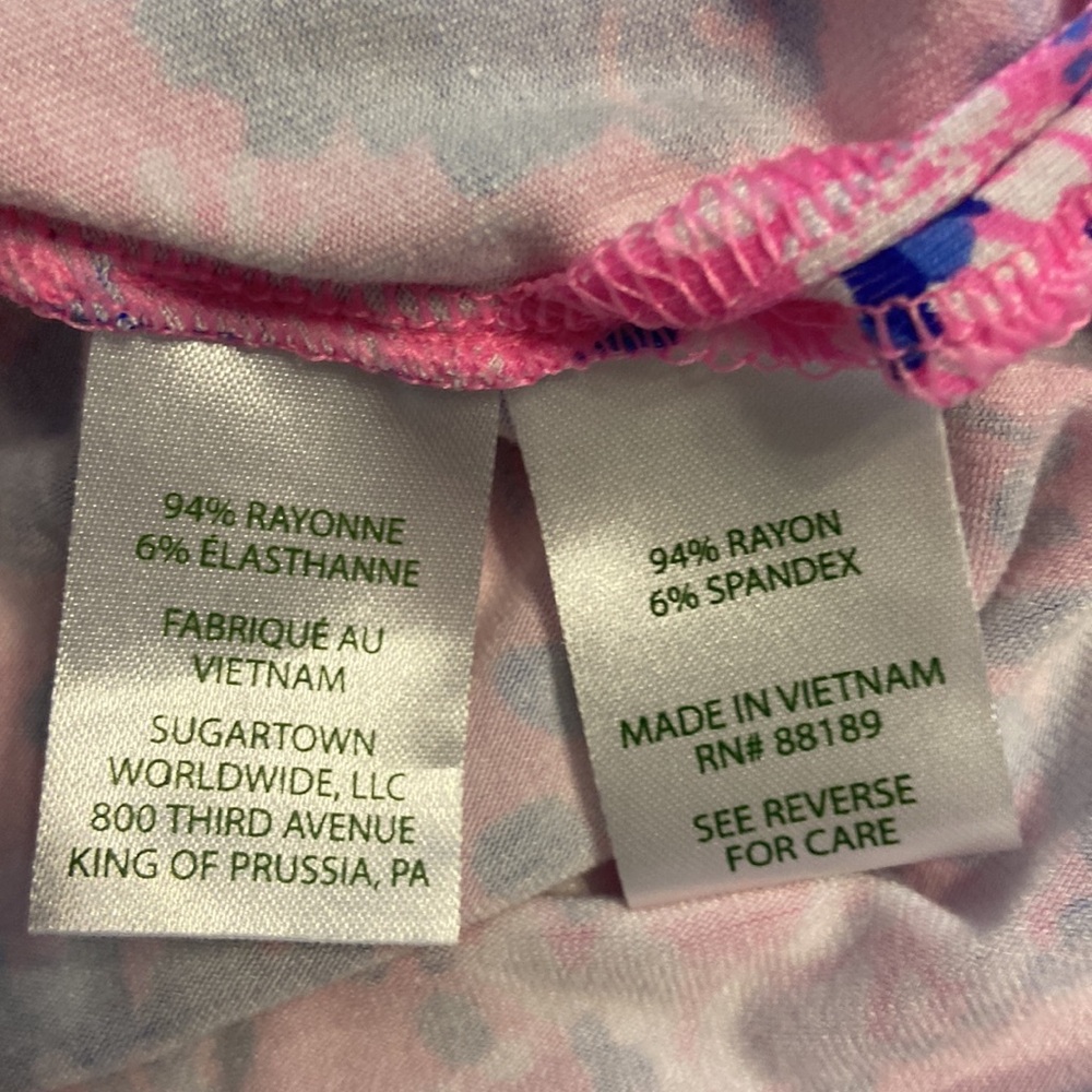 Lilly Pulitzer Maxi  Vibrant Pink and Blue Dress size XL BNWOT see all photos - Picture 14 of 16